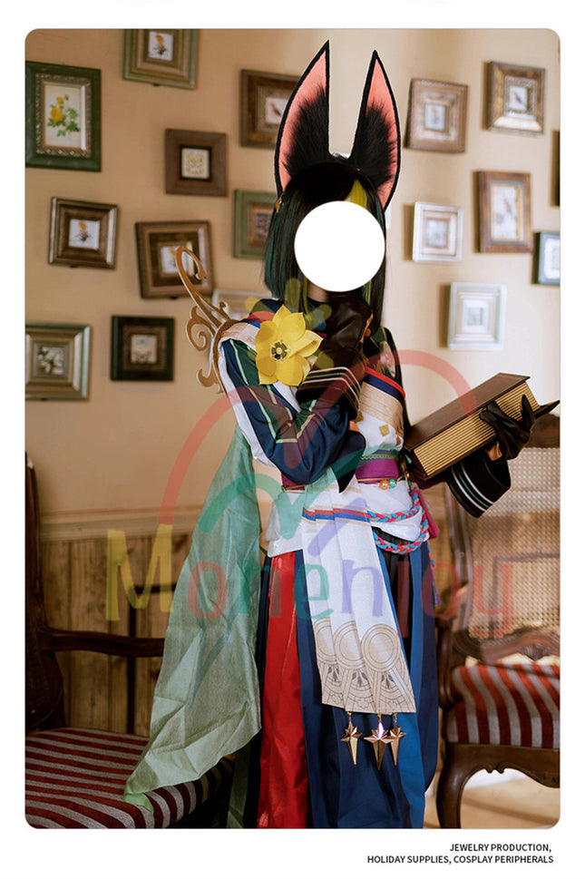 Monenjoy 原神 ティナリ ふわふわ 耳飾り+尻尾 可愛い 萌えグッズ 猫耳 きつね耳 コスプレ道具 アクセサリー  - Monenjoy