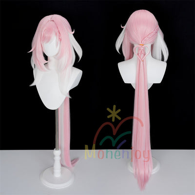 Monenjoy 崩壊3rd ハーイ愛の妖精さん エリシア ウィッグ 120cm S級キャラ コスプレ カツラ ピンク色 アクセサリー 鬘 gswig017