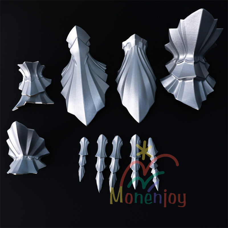 Monenjoy Narushio Cartesia Cosplay Costume Fleur-de-lis Formal Wear Wandering Knight Luxury Costume Elf Ears + Black Camisole + Spats Included Skirt Color Perfectly Reproduced Premium Edition