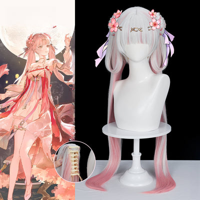Monenjoy 鳴潮 今汐 ウィッグ こんし カツラ 90cm コスプレ道具 グラデーション - Monenjoy