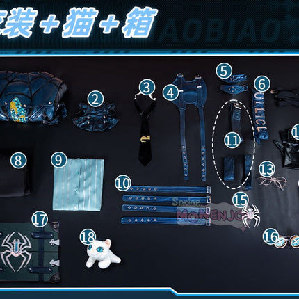 Monenjoy アイデンティティ5 納棺師 コスプレ衣装 7周年UR衣装パック 納棺師 キャッツアイ 第五人格/IdentityV 猫ちゃん+箱追加 コスチュームGS1931