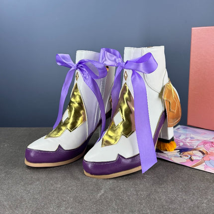 Monenjoy 崩壊3rd ハーイ愛の妖精さん エリシア コスプレ ブーツ シューズ コスプレ道具