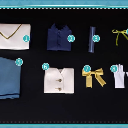 ชุดคอสเพลย์นักเรียนโรงเรียน Monenjoy Silent Witch Monica Everett ชุดนักมายากลสุดหรู