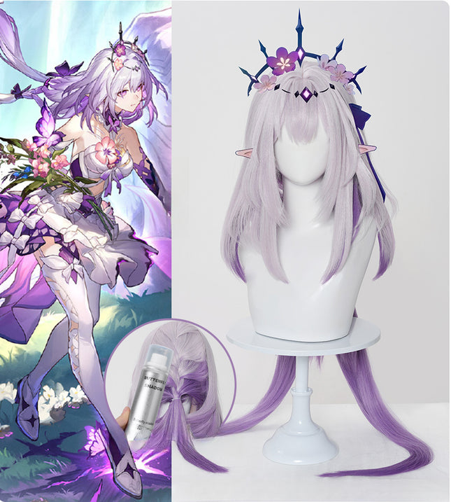 Monenjoy 崩壊スターレイル キャストリス ウィッグ カツラ コスプレ小物 死影の侍女 キャストリス Castorice - Monenjoy