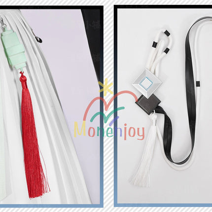 Monenjoy アークナイツ:エンドフィールド  陳千語 コスプレ衣装  チェン・チェンユー コスチューム イベント 尻尾+角付