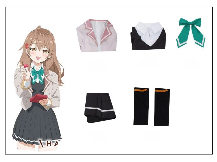 Monenjoy ロシデレ アーリャ コスプレ衣装 アリサ・ミハイロヴナ・九条 ろしでれ JK服 高校服 ユニフォーム 時々ボソッとロシア語でデレる隣のアーリャさん コスチューム