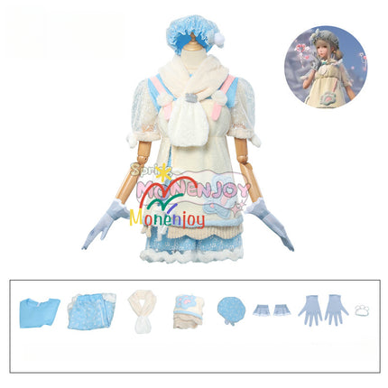 Monenjoy インフィニティニキ ふわもこに溺れる 純潔の守り コスプレ衣装 パステルブルーの水波 洋服 可愛い イベントGS1307 - Monenjoy