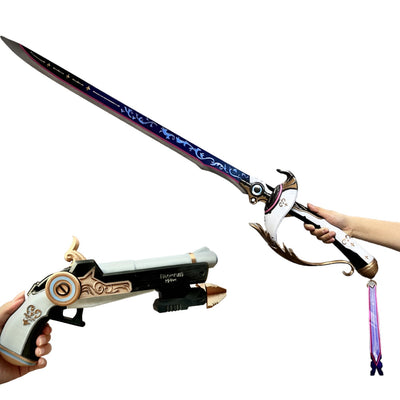 Monenjoy 鳴潮 ブラント 武器レプリカ 西洋剣 110cm 銃のレプリカ 非実用品 3d樹脂製 イベント コスプレ道具 GS1442