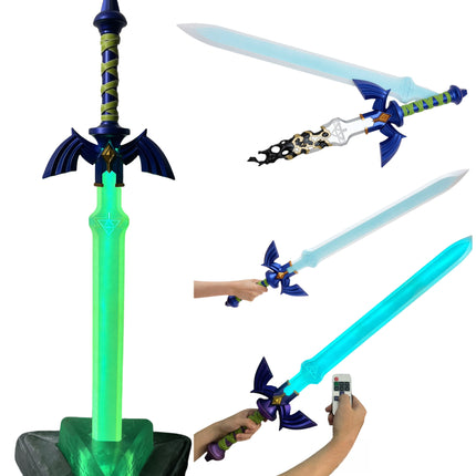 Monenjoy ゼルダの伝説 マスターソード ハイリアの盾 コスプレ道具 武器レプリカ ABS刃、金属製刃 発光刃選択 工芸品 ティアーズオブザキングダム - Monenjoy