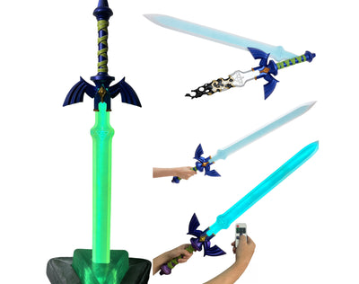 Monenjoy ゼルダの伝説 マスターソード ハイリアの盾 コスプレ道具 武器レプリカ ABS刃、金属製刃 発光刃選択 工芸品 ティアーズオブザキングダム - Monenjoy