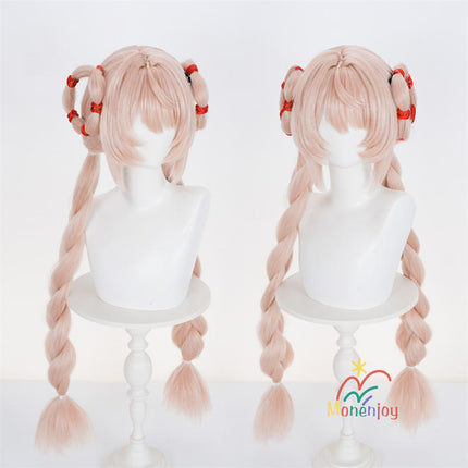 Monenjoy ゼンゼロ ザオ コスプレ ウィッグ 95cm 照 鬘 ケモナー衣装 Furry テイル モコモコ ファーリー