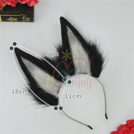 Monenjoy Zenless Zone Zero Hoshimi Miyabi Fox Ears Headband Animal Ears Fluffy Ear Cosplay Cosplay Hair Wear Cute Moe Goods Cat Ears Fox Ears Cosplay Props Accessories