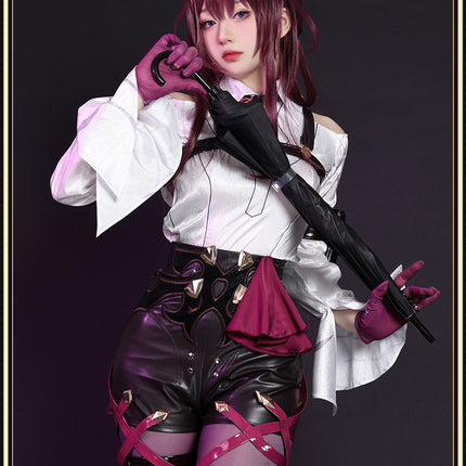 Monenjoy 崩壊スターレイル カフカ コスプレ衣装 イベント 仮装 人工革生地 豪華アクセサリー GS1223 - Monenjoy