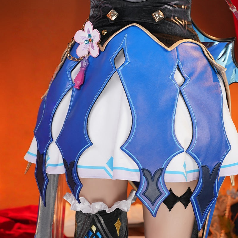 Monenjoy Cerydra Cosplay Costume from Collapse Star Rail (Wings Included, Staff Included) for Halloween Events