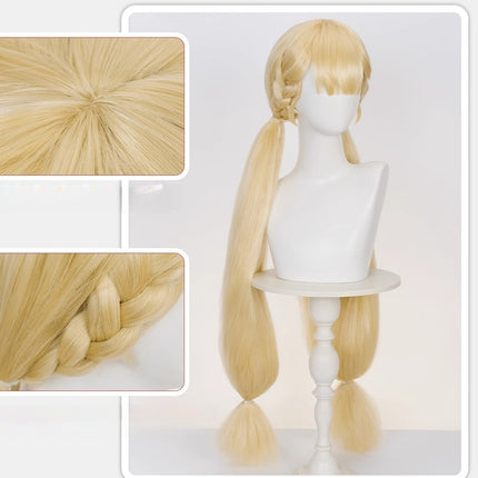 Monenjoy ゼンレゼンレスゾーンゼロ アリス  コスプレウィッグ 90㎝ ゼンゼロ 怪啖屋 黄色 アリス・タイムフィールド ウィッグ