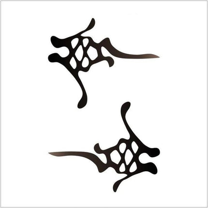 monenjoy 崩壊スターレイル アベンチュリン コスプレ タトゥーシール 小物 花 炎 文字 顔 背中 首元 ボディーシール セット グッズ 人気 おしゃれ 飾り ファッション ハロウィン イベント 装備品 - Monenjoy