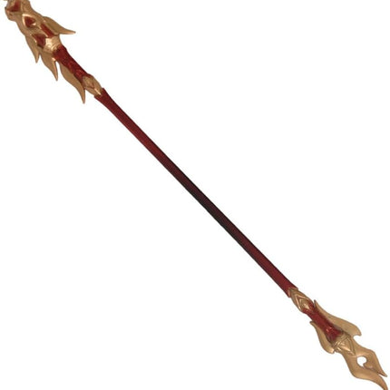 Monenjoy 原神 ミニチュア フィヨルドの歌 フータオ(胡桃) モデル 槍 長柄武器 22cm ミニ武器 おもちゃ 卓上装備品 コスプレグッズ 1/6ver 合金製 塗装済み完成品フィギュア周 - Monenjoy