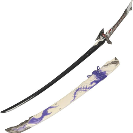 Monenjoy 原神 ミニチュア フィヨルドの歌 フータオ(胡桃) モデル 槍 長柄武器 22cm ミニ武器 おもちゃ 卓上装備品 コスプレグッズ 1/6ver 合金製 塗装済み完成品フィギュア周 - Monenjoy