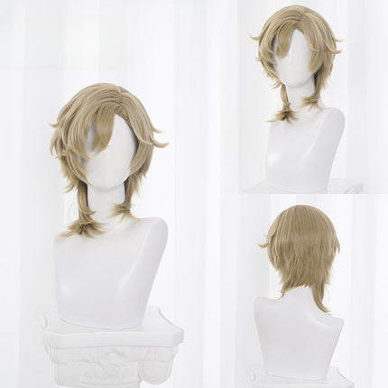 Monenjoy 崩壊スターレイル アベンチュリン ウィッグ 38cm カツラ コスプレ道具 博戯の砂金石 - Monenjoy
