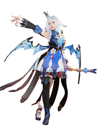Monenjoy 崩壊スターレイル ケリュドラ コスプレ衣装 Cerydra コスチューム 翼別途追加 ハロウィン イベント 法杖が別途追加