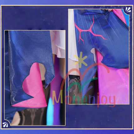 Monenjoy Hysilens Female Knight Omphalos จาก Collapse Star Rail มาพร้อมปลอกรองเท้า เครื่องประดับผมเรซิน 3 มิติ และชุดคอสเพลย์ระดับมืออาชีพ