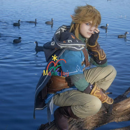 Monenjoy ゼルダの伝説ティアーズオブザキングダム リンク コスプレ マント 豪華コスプレ衣装  重工刺繍ケープ(マント) - Monenjoy