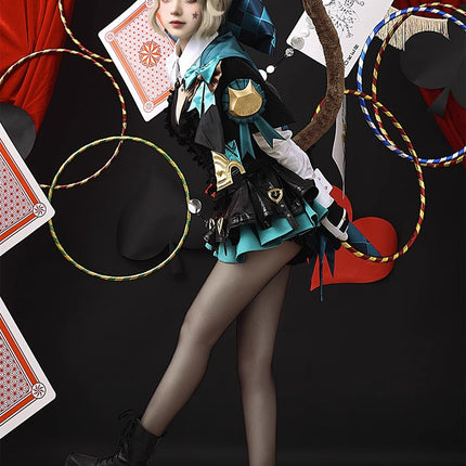 Monenjoy 原神 フォンテーヌ リネット 白尾猫座  リネット / Lynette  綺影で魅せるエレガンス ブーフ・ド・エテの館 神の目 コスチューム 衣装 ハロウィン クリスマス 衣装 イベント 変装 cosplay 男女兼用 - Monenjoy