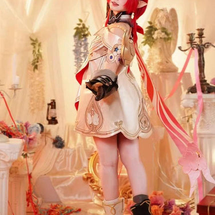 Monenjoy 崩壊スターレイル トリビー 運命の三つ子 トリスビアス Tribios 翼付 コスプレ衣装 豪華生地 シューズカバー付+Tribiosの3個セット髪飾り贈り - Monenjoy