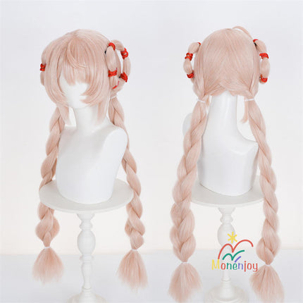 Monenjoy ゼンゼロ ザオ コスプレ ウィッグ 95cm 照 鬘 ケモナー衣装 Furry テイル モコモコ ファーリー