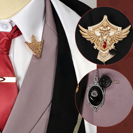 Monenjoy 原神(Genshin) 華舞う夜の旋律 ディルック ディルック生誕祭 海灯祭 新年会 コスプレ衣装 コスチューム 礼服 イベント - Monenjoy