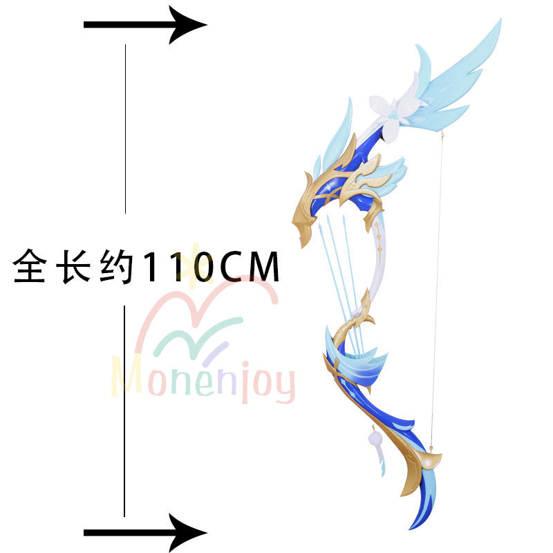 Monenjoy 原神 ウェンティ 弓 コスプレ道具 暁を告げる歴史 110cm PVC+PLA 発光モデル 高品質武器レプリカ