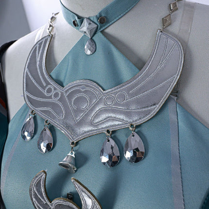 Monenjoy 原神 らんやん(藍硯) コスプレ衣装 コスチューム イベント 仮装 変装 舞台服 - Monenjoy