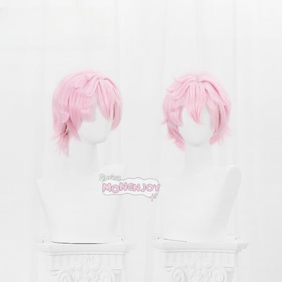 Monenjoy 原神 ダリア ウィッグ Dahlia ピンク色 コスプレ道具 長28cm 礼賛の祝祭 イベント カツラGS1400 - Monenjoy