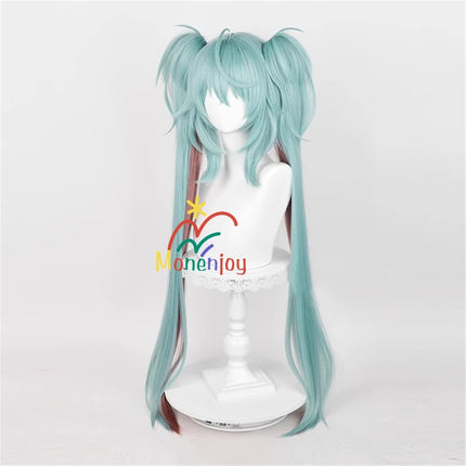 Monenjoy 初音ミク かつら 鬘 WIG ヴァンパイア 吸血鬼 ウィッグ ネット付き コスプレ ツインテール カツラ グッズ アニメ コスプレ道具GS1320 - Monenjoy