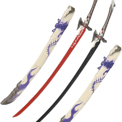 Monenjoy 原神 ミニチュア フィヨルドの歌 フータオ(胡桃) モデル 槍 長柄武器 22cm ミニ武器 おもちゃ 卓上装備品 コスプレグッズ 1/6ver 合金製 塗装済み完成品フィギュア周 - Monenjoy
