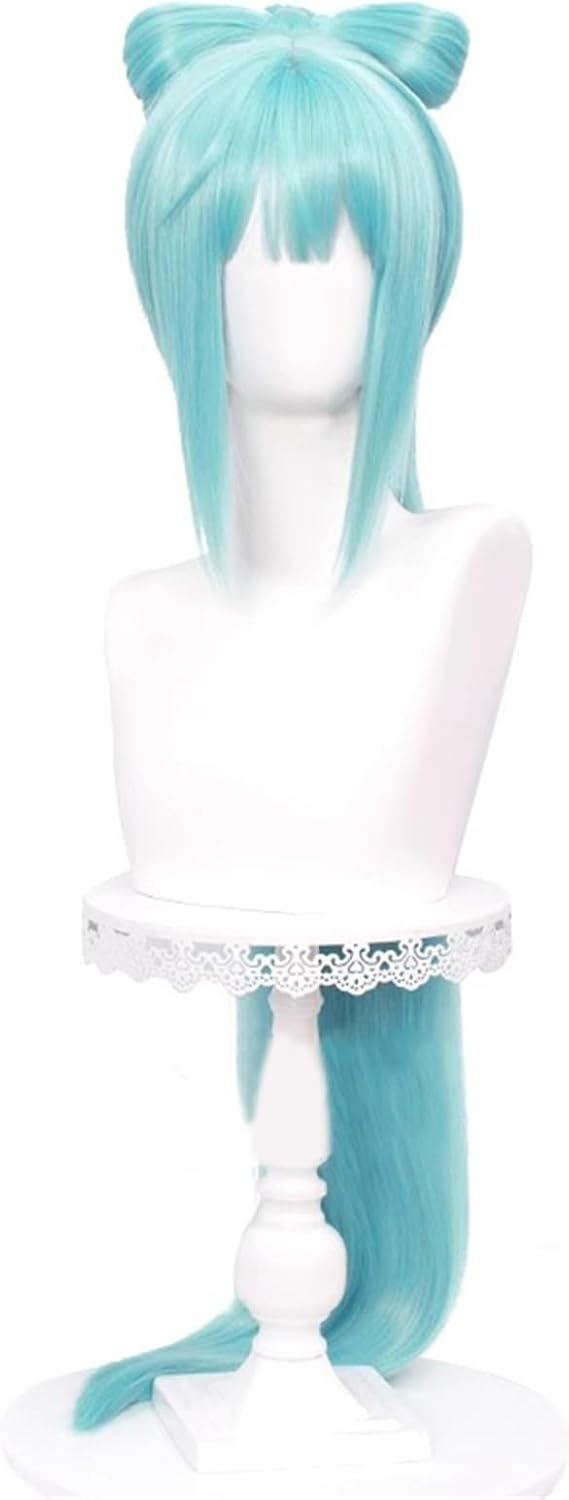 Monenjoy 初音ミク かつら 鬘 WIG ヴァンパイア 吸血鬼 ウィッグ ネット付き コスプレ ツインテール カツラ グッズ アニメ コスプレ道具GS1320 - Monenjoy