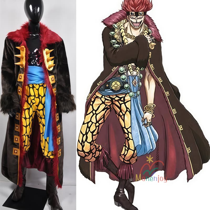 Monenjoy ONE PIECE ユースタス・キッド コスプレ衣装 キッド海賊団船長 コスチューム キャプテン”キッド Eustass Kid 仮装 オーダーメイド対応