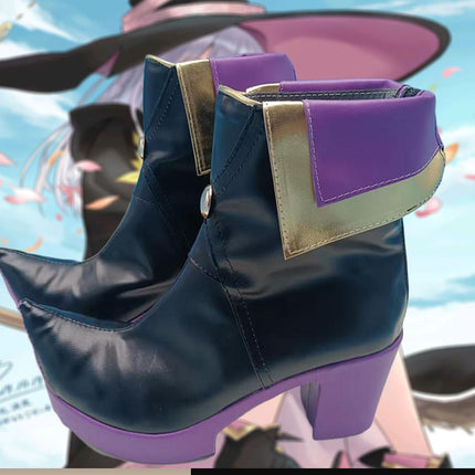 Monenjoy 魔女の旅々 イレイナ ブーツ ヒールブーツ 靴 シューズ コスプレ道具 オーダーメイド