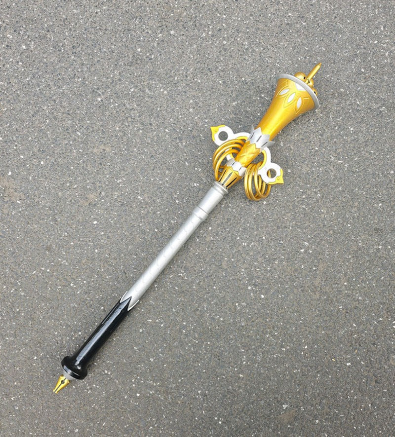 Monenjoy ゼンレスゾーンゼロ 怪啖屋 リュシア・エロウェン 80cm Pu製 音出る本物鈴 コスプレ道具 法杖