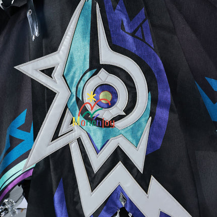 Monenjoy  原神 オロルン 蝠翼の眼 オロルンの衣装  Ororon 神の目 雷 3d樹脂アクセサリー+タトゥーシール贈り コスプレ衣装 - Monenjoy