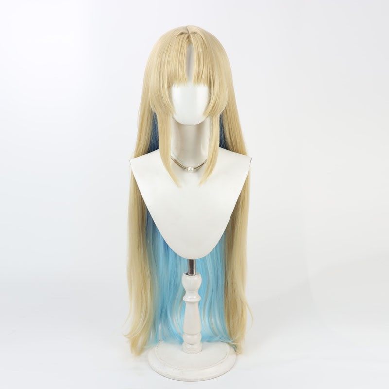 Monenjoy 鳴潮 カルテジア コスプレウィッグ 80cm ウィッグ Cartethyia カツラ 鬘 耐熱ウィッグ マットシルク 自然感 仮装
