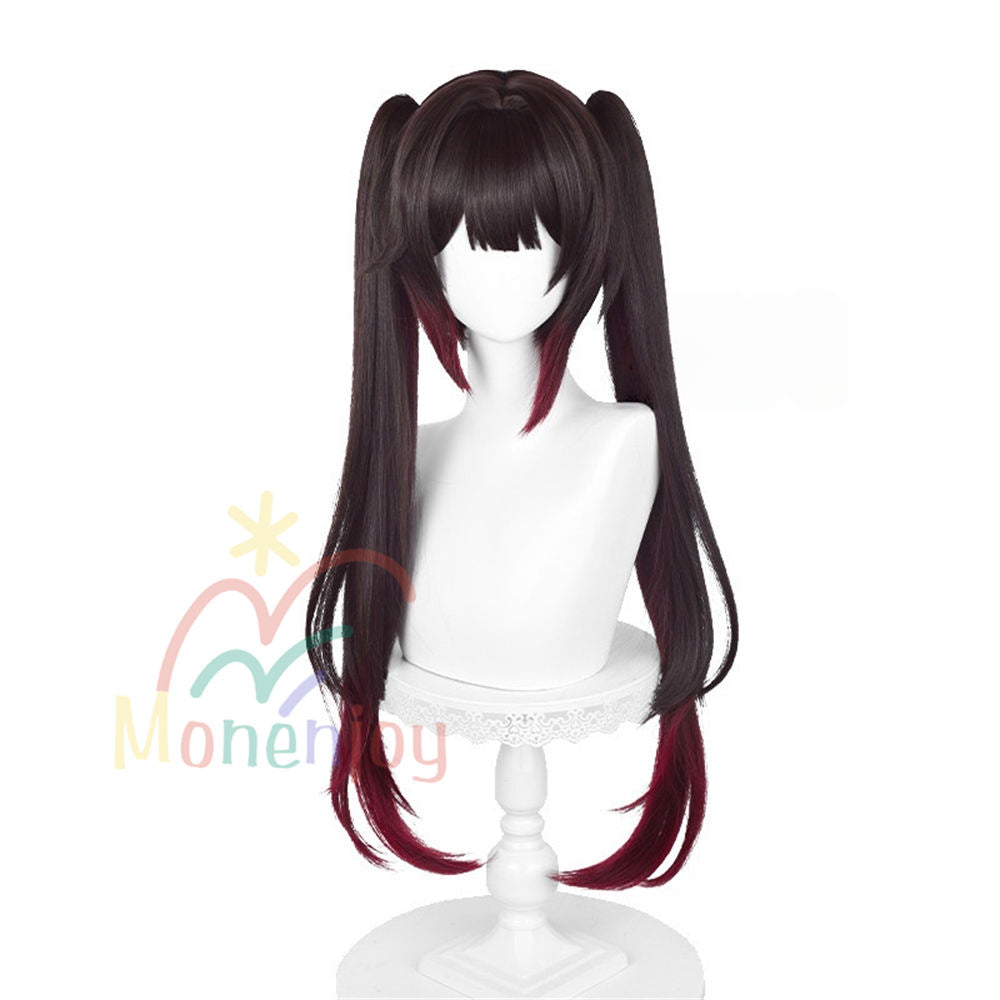 Monenjoy 崩壊スターレイル 花火 ウィッグ 72cm 鬘 コスプレ道具 カツラ 2次元 イベント舞台対応 自然感 耐熱ウィッグ Monenjoy