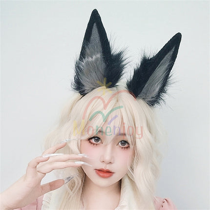Monenjoy Zenless Zone Zero Hoshimi Miyabi Fox Ears Headband Animal Ears Fluffy Ear Cosplay Cosplay Hair Wear Cute Moe Goods Cat Ears Fox Ears Cosplay Props Accessories