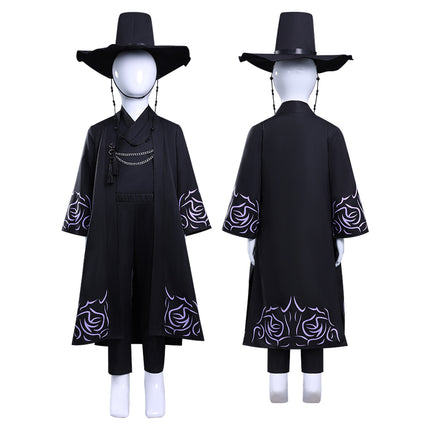 Monenjoy アニメーション映画『KPOPガールズ!デーモン・ハンターズ  サジャ・ボーイズ  コスプレ衣装 黒色 イベント