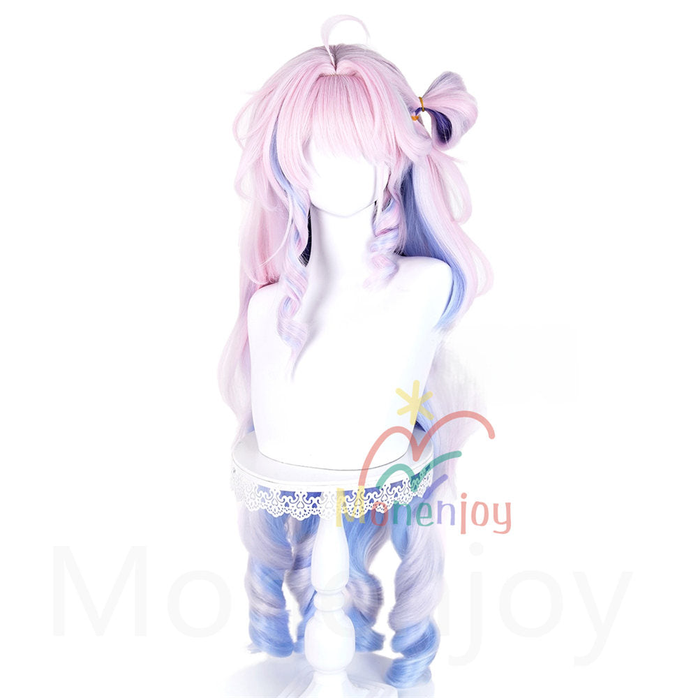 Monenjoy 鳴潮 ダーニャ ウィッグ 長100cm カツラ コスプレ道具 フリーサイズ フルウィッグ 自然 かつら ハイトーン カール ストレート wig 撮影道具 MONENJOY