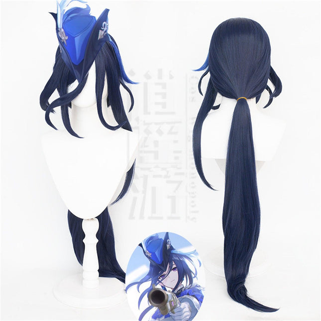 Monenjoy 原神(げんしん) ロリンデ 100cm ウィッグ 自然 ウィッグ ショート ういっぐ フルウィッグ 自然 つけ毛  ふんわり カール ライブ フルウィッグ お洒落 ファッション かつら - Monenjoy
