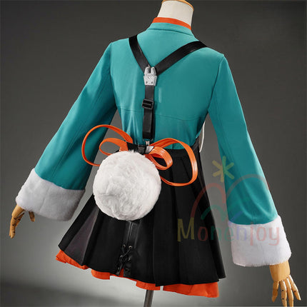 Monenjoy  ゼンゼロ ザオ コスプレ衣装 照 フワワワ ケモナー衣装 Furry テイル モコモコ ファーリー ウィッグ+爪+グローブ+武器追加可能