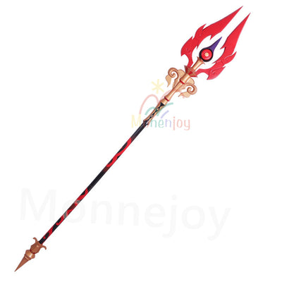 Monenjoy 原神 護摩の杖 コスプレ道具 PLA材質 185cm 胡桃モチーフ武器 長柄武器 レプリカ イベント舞台対応 MONENJOY