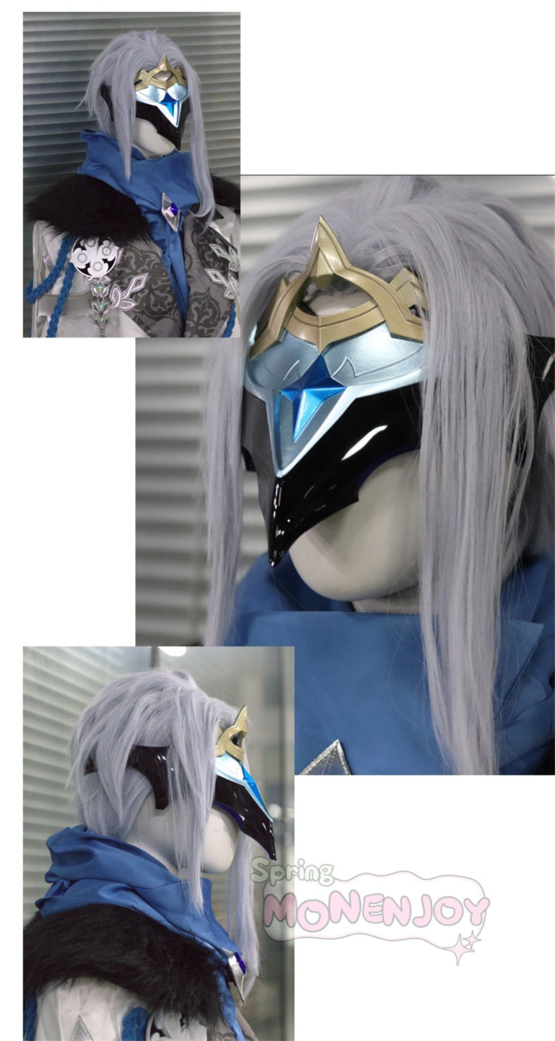 Monenjoy 原神 ドットーレ 博士 マスク 仮面 ファデュイ執行官 コスプレ道具 武器モデル 舞台・イベント用 舞台道具 19*20cm