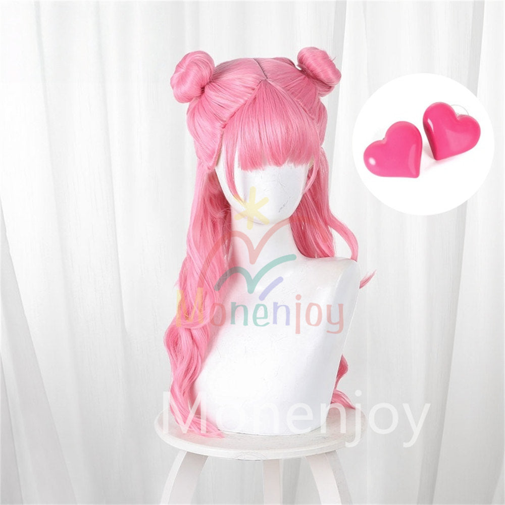 正反対な君と僕 鈴木みゆ ウィッグ ピンク 60cm 耐熱コスプレカツラ